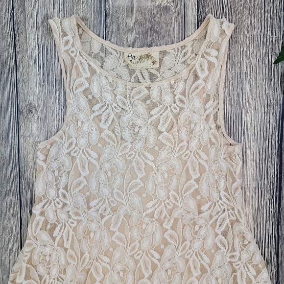Free People Miles of Lace Sleeveless Lined Dress - Picture 3 of 8